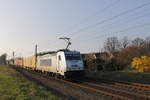 386 036 mit einem Containerzug aus Bremerhaven kommend am 29.