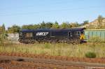 JT-10/653-10 (266 120-5) MRCE rangierte mit einigen Gterwagen in Satzkorn herum. 30.09.2011