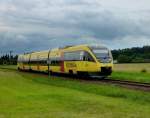 Ostseeland Verkehr GmbH VT 0005 als OLA 80065 nach Ueckermnde Stadthafen am 24.07.10 in Torgelow
