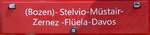 (277'047) - Routentafel - (Bozen)-Stelvio-Mstair-Zernez-Flela-Davos - am 19. Juni 2025 auf dem Stilfserjoch