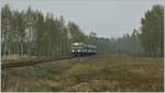 Der DR1-B N°3707 mit Zwischenwagen und Steuerwagen auf Weg nach Pärnu als Zug 0231 bei Kuiaru.