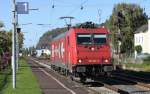 185 587-3 durchfhrt als Lz den Bahnhof von Bad Hnningen um in Neuwied sich einen Zug zu holen (10.10.10)