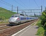 TGV Sud-Est durchfährt am 29.07.09 La Plaine