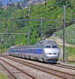 TGV Sud-Est 06 durchfährt am 29.07.09 La Plaine Richtung Genève