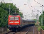 DB 6112 167-2 mit dem SH-Express nach Hamburg aufgenommen bei Osterröhnfeld kurz bevor es auf die Rendsburger Hochbrücke geht. 25.05.14