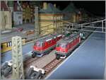 Märklin mini club Re 4/4 II im Einsatz auf meiner Anlage.