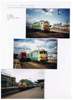 EinBlick in mein Fotoalbum: Gdynia mit den PKP Loks ET 22, ET 42 und EU 07 am 29. Aug 1994.
