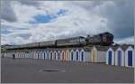 Die Dampflok Herkules 4277 der  Paignton and Dartmouth Steam Railway  erreicht Goodrington. 13.Mai 2014