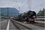 Die SNCF  141 R 1244 ist in Arth Goldau eingetroffen und muss nun für die Weiterfahrt nach Luzern ihrne Zug rangieren.