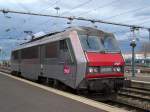 Die BB 26070 ist die Einzige die die TER Alsace Lackierung trgt. Clermont-Ferrand am 28/03/10.