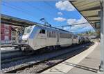 BB 26000/860274/die-sncf-bb-26177-wartet-mit Die SNCF BB 26177 wartet mit ihrem kurzen Güterzug in Bellegarde (Ain) auf die Weiterfahrt nach Genève La Praille. Der Zug besteht aus folgenden Güterwagen: dem Zancn 33 RIV 80 D-VTG 7929 200-3 (Gefahrenanschrift 80 1789), dem Zces 23 RIV 85 CH VTGCH 7376 622-3 (80 1830), dem Uacns 37 TEN 80 D GATXD 9326 526-7 (X423 1402), dem Zacns 37 RIV 80 D VTGCH 784 6 346-0 (80 1824) dem Zacns 33 RIV 87 F ERSA 7929 952-2 (80 1824) und dem 33 TEN 80 D VTG 7834 837-2, also alles Kesselwagen mit wohl mehr oder weniger griffigem Ladegut. 

26. August 2024