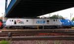HSL/Via Cargo 37025 abgestellt in HH-Waltershof an der blauen Brücke. 06.08.2014 