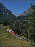 Kleine Bahn in grossartiger Landschaft: der TMR BDeh 4/8 21 ist als SNCF TER von St-Gervais nach Vallorcine unterwegs. Der Triebzug ist auf der Fahrt zwischen Le Buet und Vallorcine. 

1. August 2022