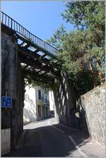 Ein Blick auf die Strecke Evian - St-Gingolph an der Grenze zur Schweiz in St-Gingolph (France).

16. Aug. 2022
