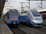 Vergleich 1: Cantus und TGV am 28.10.10 in Fulda