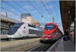 Der FS Trenitalia Freccia Rossa ETR 400 031 fährt als FR 6647 von Paris Gare de Lyon nach Lyon Perrache.