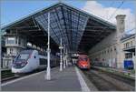 SNCF TGV Duplex Rame 263 und FS Trenitalia ETR 400 031 sind von Paris Gare de Lyon in Lyon Perrache angekommen und werden später nach Paris zurückfahren. 

13. März 2024