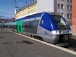 Der X 76549 von TER Auvergne steht im Bahnhof Clermont-Ferrand. Am 29/03/10 fuhr er nach Lyon.