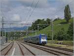 In etwas sonderbaren Farben erreicht der SNCF Z 24629 von Valence nach Genève den westlichsten SBB Bahnhof La Plaine. 

28. Juni 2021
 l 