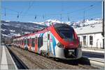 Der SNCF Z 31525 Coradia Polyvalent régional tricourant ist in St-Gervais-Les Bain le Fayet am Ziel seiner Fahrt angekommen. 14. Feb. 2023