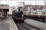 Die Dampflok Herkules 4277 der  Paignton and Dartmouth Steam Railway  in Paignton.