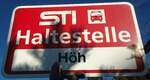 (136'70) - STI-Haltestellenschild - Heimenschwand, H�h - am 21.
