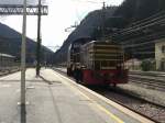 245 6020 bei einer Rangierfahrt im Bahnhof  Brenner  im September 2009.