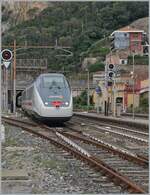 Als vor wenigen Jahren bei Cervia eine der schönsten Streckenabschnitte der Strecke Genova - Ventimiglia durch eine Tunnel-Variante ersetzt wurden, reiste im Vorfeld nochmals zahlreiche Fotografen an. Die 1868 eröffnete Strecken Genova - Savona. bzw. 1972 in Betrieb genommene Fortsetzung Savona Ventimiglia führte vielerorts durch eine schwierige Topografie und wurde grösstenteils dem Meer entlang und durch die Ortschaften trassiert. Die Strecke wurde est mit Drehstrom elektrifiziert, später als V 25 000/ 50 Hz projektiert, um dann 1964/1967 schlussendlich mit dem FS Gleichstrom 3000 versorgt zu werden. Doch bereits um diese Zeit genügte die Einspur-Strecke dem Meer entlang nicht mehr dem zunehmenden Verkehr, so das Ende der 1960er im Raum Genova erste Neubautrassierungen erfolgen. 1977 folgte mit dem Abschnitt Varazzo - Finale Ligure ein erste länger Neubauabschnitt. Mit der Zeit folgten weiter westlich weitere, doch in Finale Ligure treffen sich nun der erste Neubauabschnitt mit dem letzten noch ursprünglichen Streckenabschnitt. Dies ist auch das Motiv der Bilder von Finalie Ligure, hier verlässt der FS Trenitalia IC 631 die einspurige, 1136 Meter lange  Galleria Caprazoppa . Fotostandpunkt: Bahnsteigende) 16. September 2023