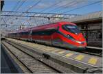 Der FS Trenitalia Frecciarossa ETR 400 031 als FR 6647 von Paris Gare de Lyon unterwegs, hat in Lyon Perrache gewendet und wartet nun auf der Rückfahrt als FR 6654 in Lyon Part Dieu auf die