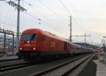 2016 077 bei der Ausfahrt aus dem Salzburger Hauptbahnhof am 31.