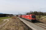 1016 002 und 116 xxx mit einem schnen gemischten Gterzug aus Mnchen kommend am 27.