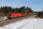 1016 046 mit einem leeren Autozug aus Salzburg kommend am 27.