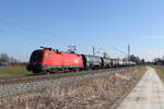 1016 008 mit einem Kesselwagenzug auf dem Weg nach Mnchen am 28.