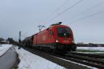 1116 144-5 mit einem gemischten Gterzug auf dem Weg nach Salzburg.