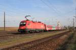 1116 149-6 bei der Ausfahrt aus dem Bahnhof von Gramatneusiedel am 21.