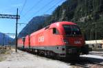 1116 177-5 und 1144 084 bei rangieren im Bahnhof  Brenner  am 16.