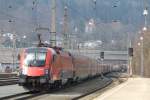 1116 210-6 bei der Ausfahrt aus dem Bahnhof von Kufstein am 29.