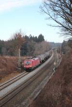 1116 051 mit einem Kessel-Wagenzug aus Salzburg kommend am 31.