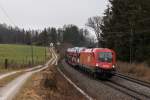 1116 040-7  Norbert  mit einem Autozug am 13.