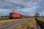 1116 159 schiebt eine Railjet-Garnitur am 26.