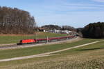1216 227 aus Salzburg kommend am 28. Februar 2026 bei Axdorf im Chiemgau.