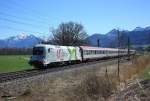 1116 130 der  Frontrunner  an einem herrlichen Frühlingstag zwischen Bernau und Prien am Chiemsee.