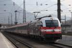 1216 020  175-Jahre BB  bei der Ausfahrt aus dem Bahnhof von Kufstein/Tirol am 29.