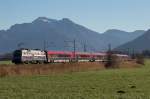 1116 250-2 mit einem  Railjet  auf dem Weg nach Salzburg am 5.