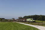 1016 020  Klimaschutz  mit einem gemischten Gterzug auf dem Weg nach Salzburg am 16.