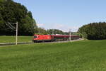 1116 168 mit einem  Railjet  aus Salzburg kommend am 12.