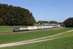 193 211  JIMMY  war am 11. Oktober 2023 mit einem  EKOL-KLV  bei Axdorf in Richtung Mnchen unterwegs.