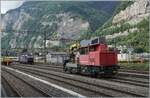 Der Tm 234 206  Ameise  (UIC Tm 98 85 5 234 206-1 CH-SBBI) rangiert in St-Maurice.