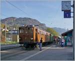  La DER de la Saison!  (Saisonabschlussfeier der Blonay-Chamby Bahn 2022) - Die Bernina Bahn RhB Ge 4/4 81 der Blonay-Chamby Bahn hat mit dem  Riviera Belle Epoque Express von Chaulin   nach Vevey