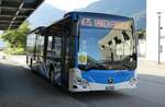 (279'931) - LBB Susten - Nr. 3/VS 38'003 - Mercedes am 6. September 2025 beim Bahnhof Leuk
